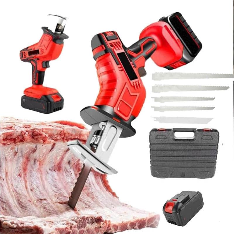 Smafoseedding Scie à os portable sans fil - Électrique - Poids : environ 2 kg - Peut couper le bois/la viande/l'os - Épaisseur de coupe maximale : 100 mm