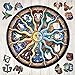 Puzzle Rotondo 1000 Pezzi per Adulti Zodiacale Oroscopo Jigsaw Puzzle Costellazione Circolare Puzzle Decompressione Divertente Gioco Fai Decorazione Casa Camera da Letto Puzzle Bambini Regalo