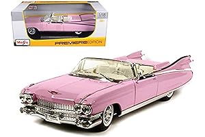 Exquisite Pink Cadillac: The Maisto Premiere 1/18 Scale Die Cast Metal Toy...