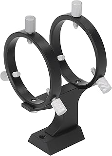 Telescope Finder Bracket, Adjustable Finder Scope Bracket with 1/4in Screw, Aluminum Telescope Finder Bracket for Astronomical Telescope for 42â€‘58 mm