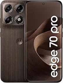 Smartphone Motorola Edge 70 PRO 5G - 256GB 24GB (12GB RAM+12GB Ram Boost), 4 câmeras de 50MP, Tela 1.5K extreme AMOLED 144Hz, Bateria 6500 mAh, IP68/IP69 - Madeira