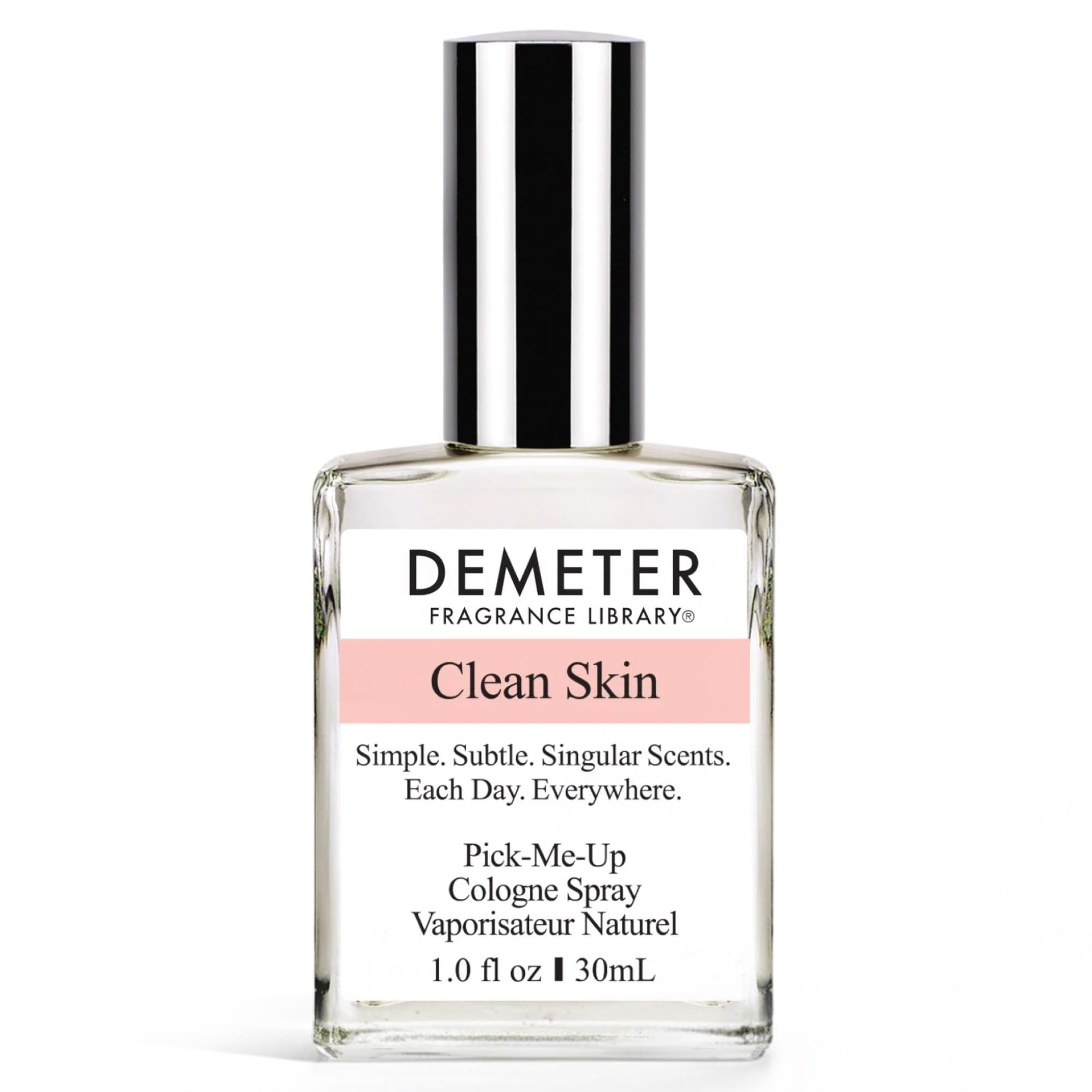 DEMETER Natural Perfume Spray Cologne for Women, Clean Skin, 1 oz