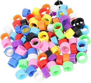 SECFOU 150 Pçs Pombo-Correio Tornozeleira Clipe De Cacatua Anéis De Perna De Anel De Perna De Cacatua Etiqueta De Identificação De Aves Anéis De Perna De Pássaro Anel De Pé De