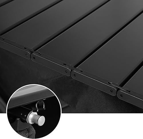 Miniatura 3 de Mesa plegable de aluminio para carro plegable tamaño M (negro)