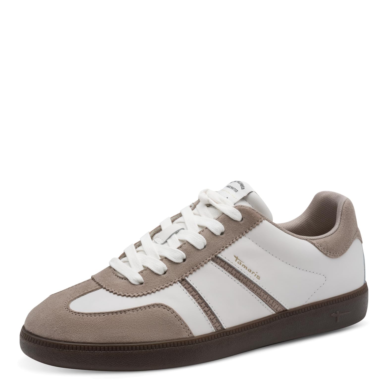 Tamaris Leather Trainers Women's White Size 37 (4)