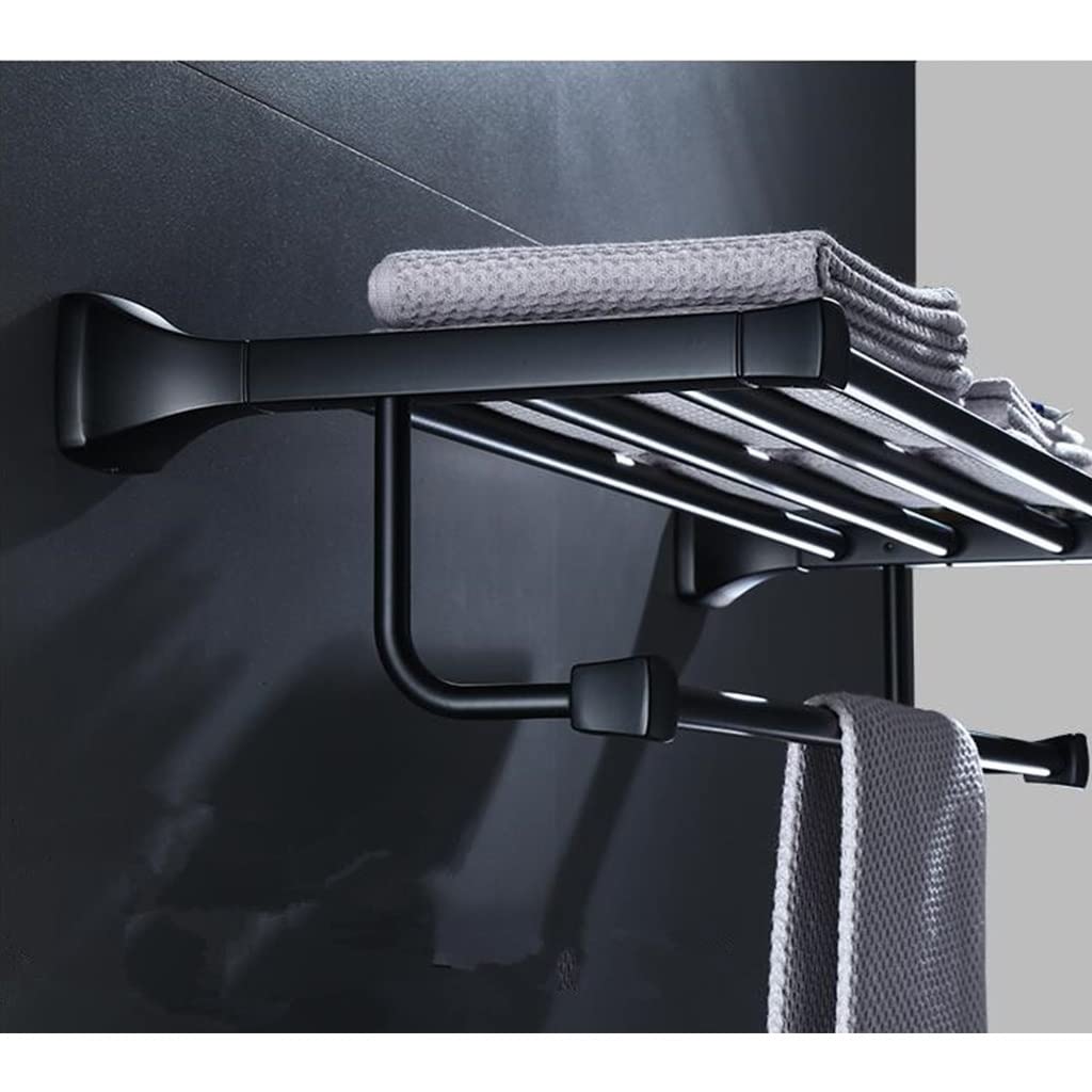 GLETSF Towel Rail Towel Racks, Bathroom Towel Rack Wall Mounted Towel Holder,Bathroom Accessories Towel Holder,Bathroom Shelf,Towel Rack,Aluminum Bathroom Hardware Pra