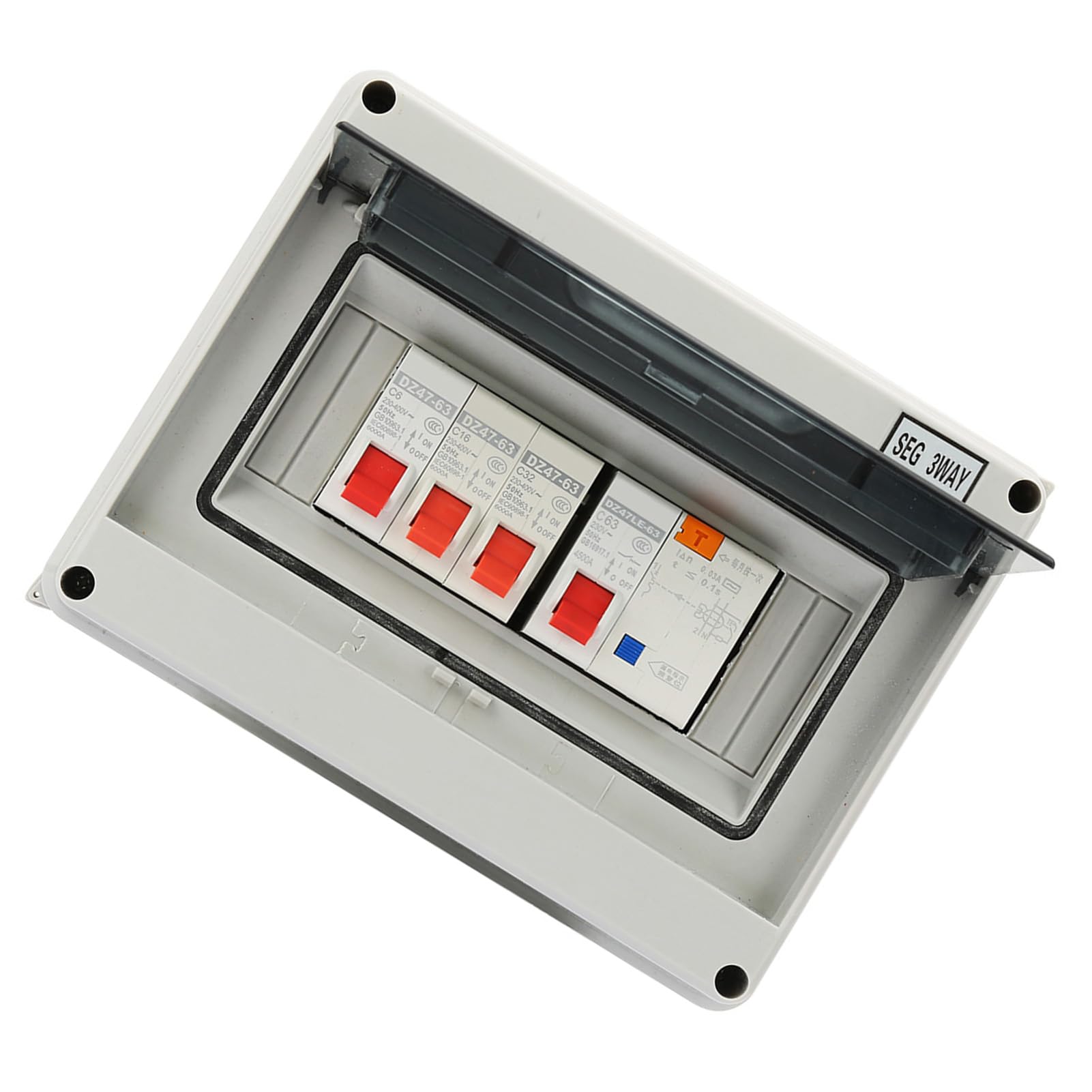 Fusebox Garage Consumer Unit 63A RCD 1 X 6A MCB 1 X 16A MCB | DTR Electrical Supplies