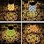 4pack Solar Lanterns Outdoor Waterproof Hanging Lights Gifts for Women Metal Small Decorative LED Lanterns for Yard, Patio, Lawn, Tabletop, Pathway, Landscape, Garden Decor