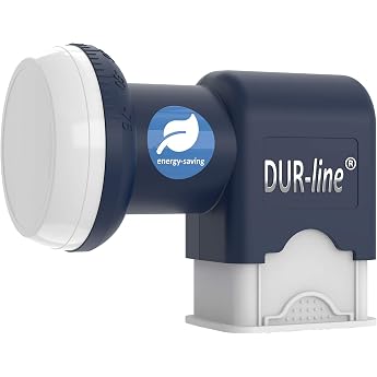 DUR-line Blue Eco Quattro LNB - Extremely Energy-saving - Only for Multiswitches - Premium Quality - [Test Very Good*] Digital Full HD 4K 3D