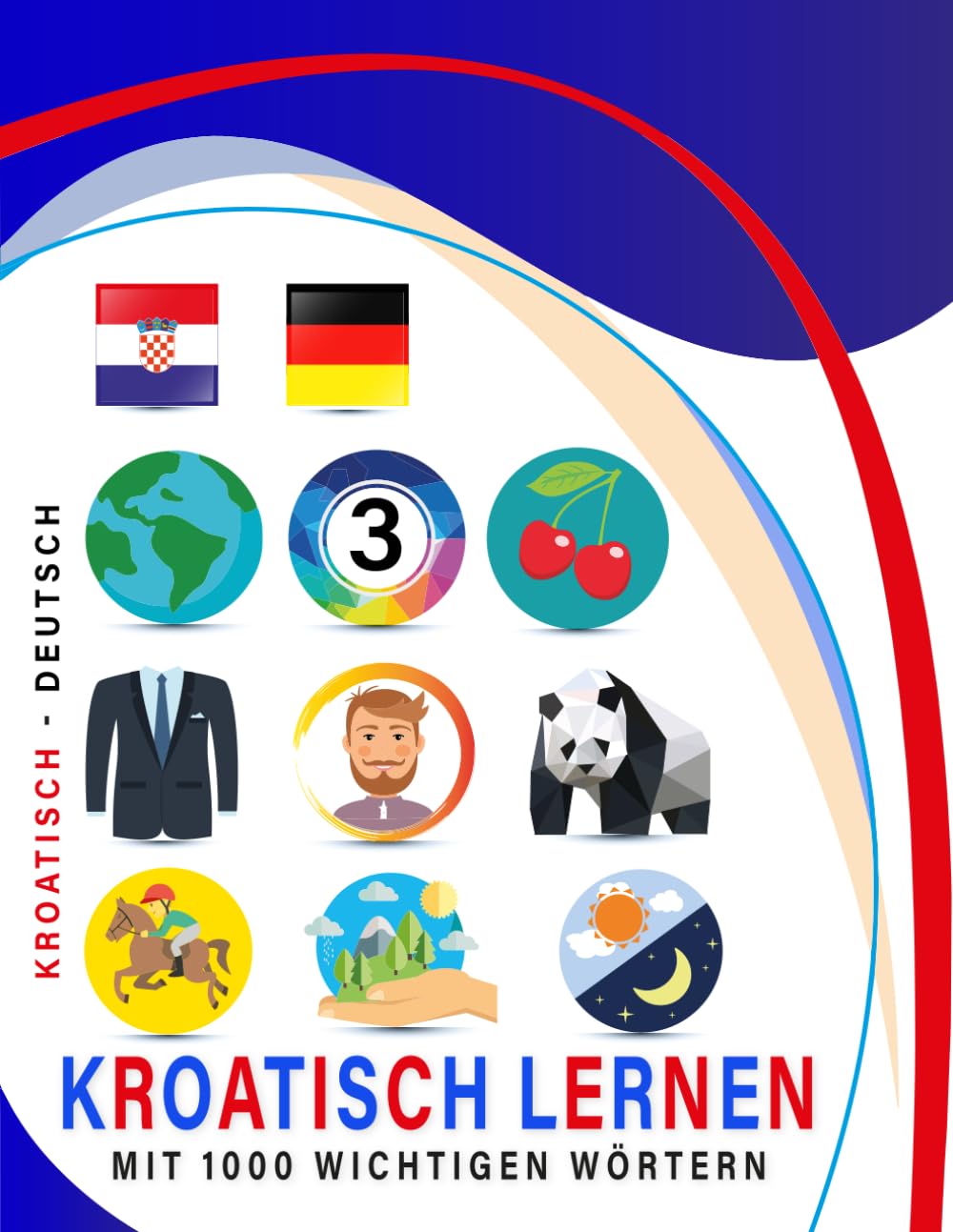 Kroatisch Lernen Mit 1000 Wichtigen Wörtern: Zweisprachiges Kroatisch – deutsch Bild- Und Vokabelbuch Für Kinder & Erwachsen