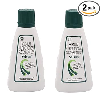 Selsun?Suspension Anti Dandruff Shampoo 60 ml ( Pack of 2 )