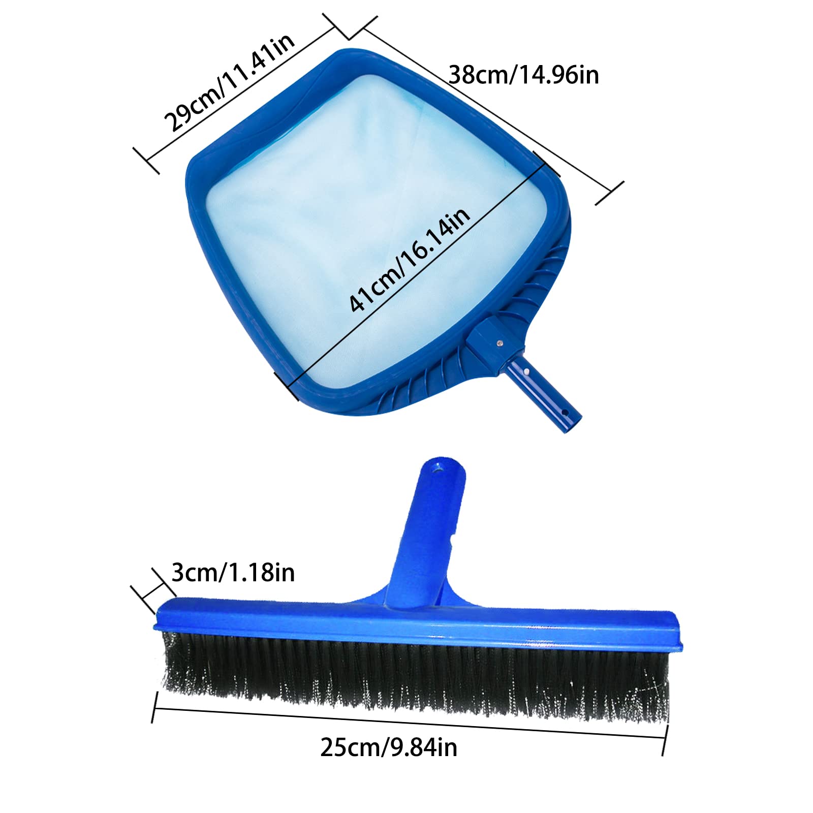 Épuisette de Piscine avec Panier à Mailles Ultra-Fines et Profondes, épuisette renforcée pour Le Nettoyage des Feuilles (mât Non Inclus).