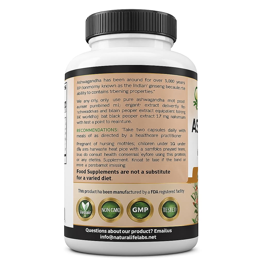 Organic Ashwagandha 2,100 mg - 100 Veggie Capsules Pure Organic Ashwagandha Powder and Root Extract - Stress Relief, Mood EnhancerUSDA Organic