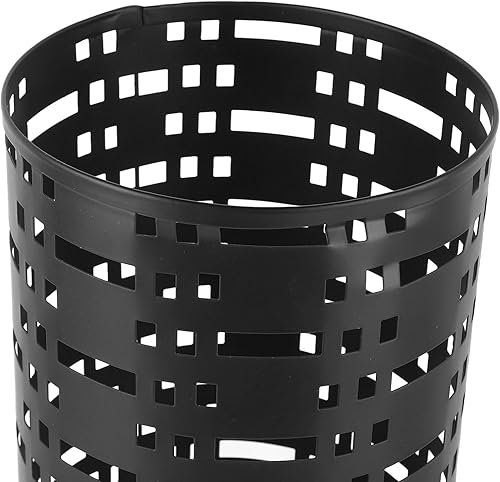 Miniatura 8 de Yosoo Soporte de paraguas de metal negro, diseño hueco que ahorra espacio a prueba de óxido, elegante soporte para paraguas para entrada