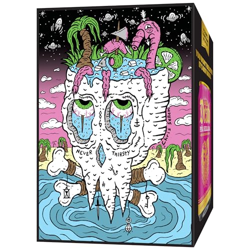 Image of Liquid Death Soda-Flavored Sparkling Water - Pina Killada (Classic Pina Colada), Less Sugar*, Huge Flavor, No Caffeine, No Artificial Sweeteners, 12 Fl Oz (Pack of 12)