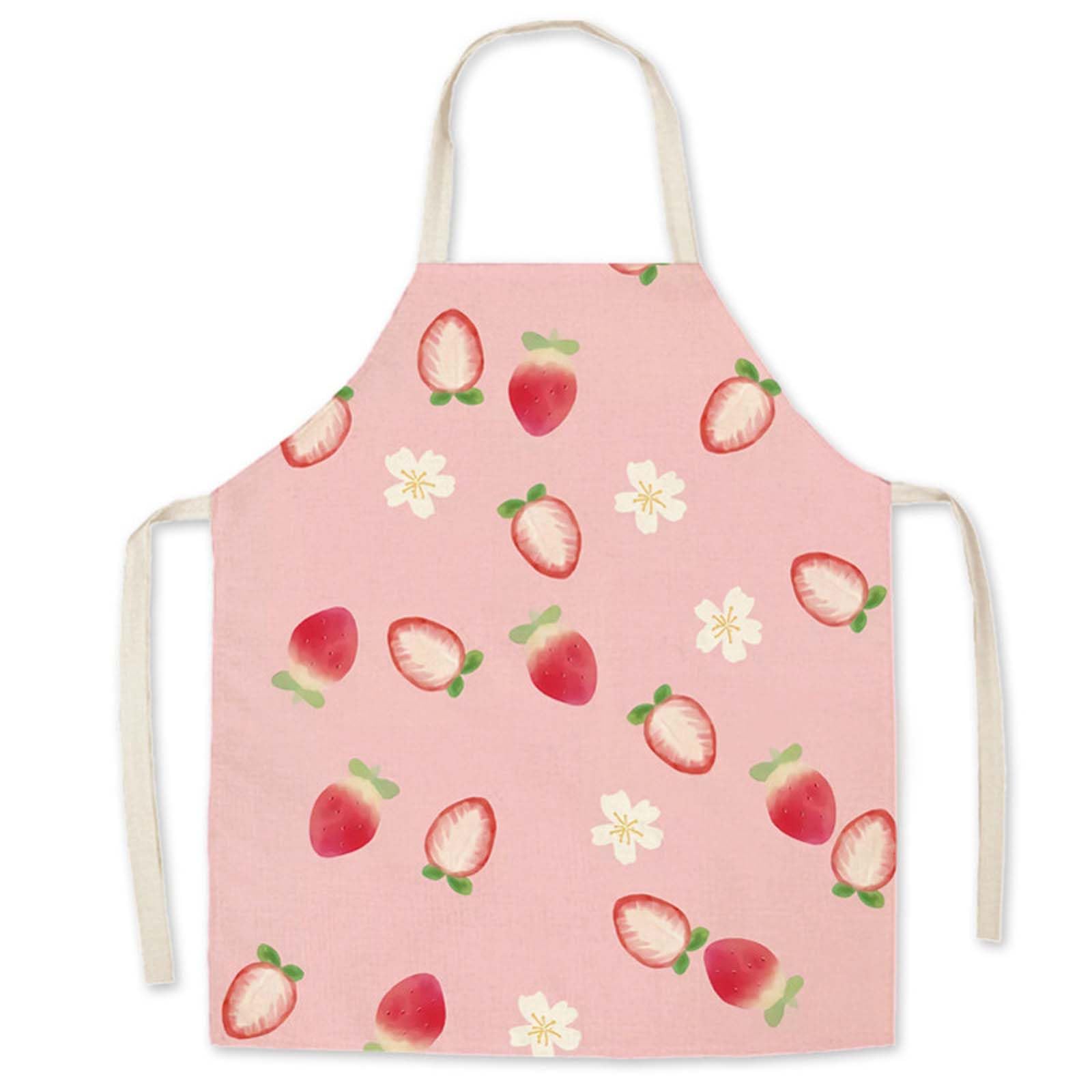 Naapesi Delantal de Cocina para Niños, Delantal Pintura Infantil Tela Frutas, Delantales Infantiles para Niño y Niña, Super Lindo Patrón Delantal, Cocina de Delantal para Pintar Hornear