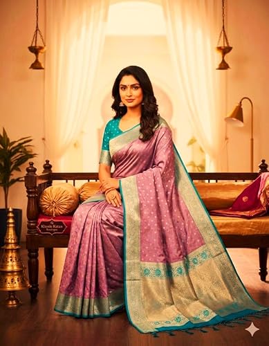 Generic banarasi silk saree in katan silk – image 4