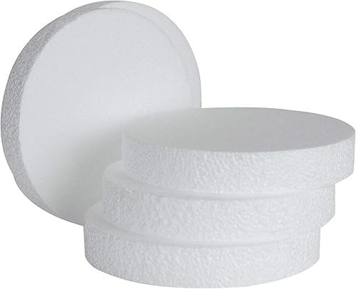 Miniatura 7 de 16 discos redondos de espuma EPS de 6 x 6 x 1 pulgadas, círculos de espuma EPS blancos, suministros de arte y manualidades para modelar, escultura,