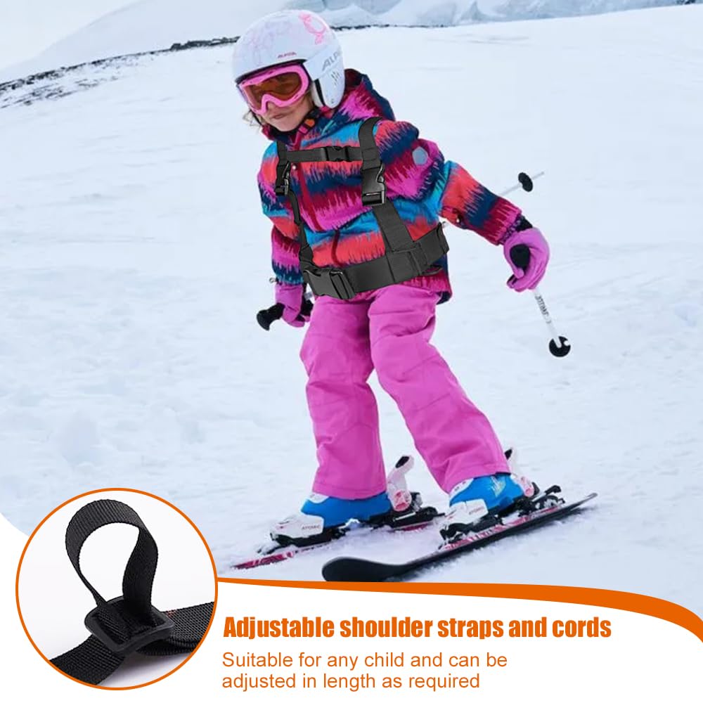 Imbracatura da Sci per Bambini, Imbracatura da Allenamento Guinzaglio per Sci Imbracatura da Sci e Snowboard per bambini Rimovibile per Principianti Ragazzi Ragazze