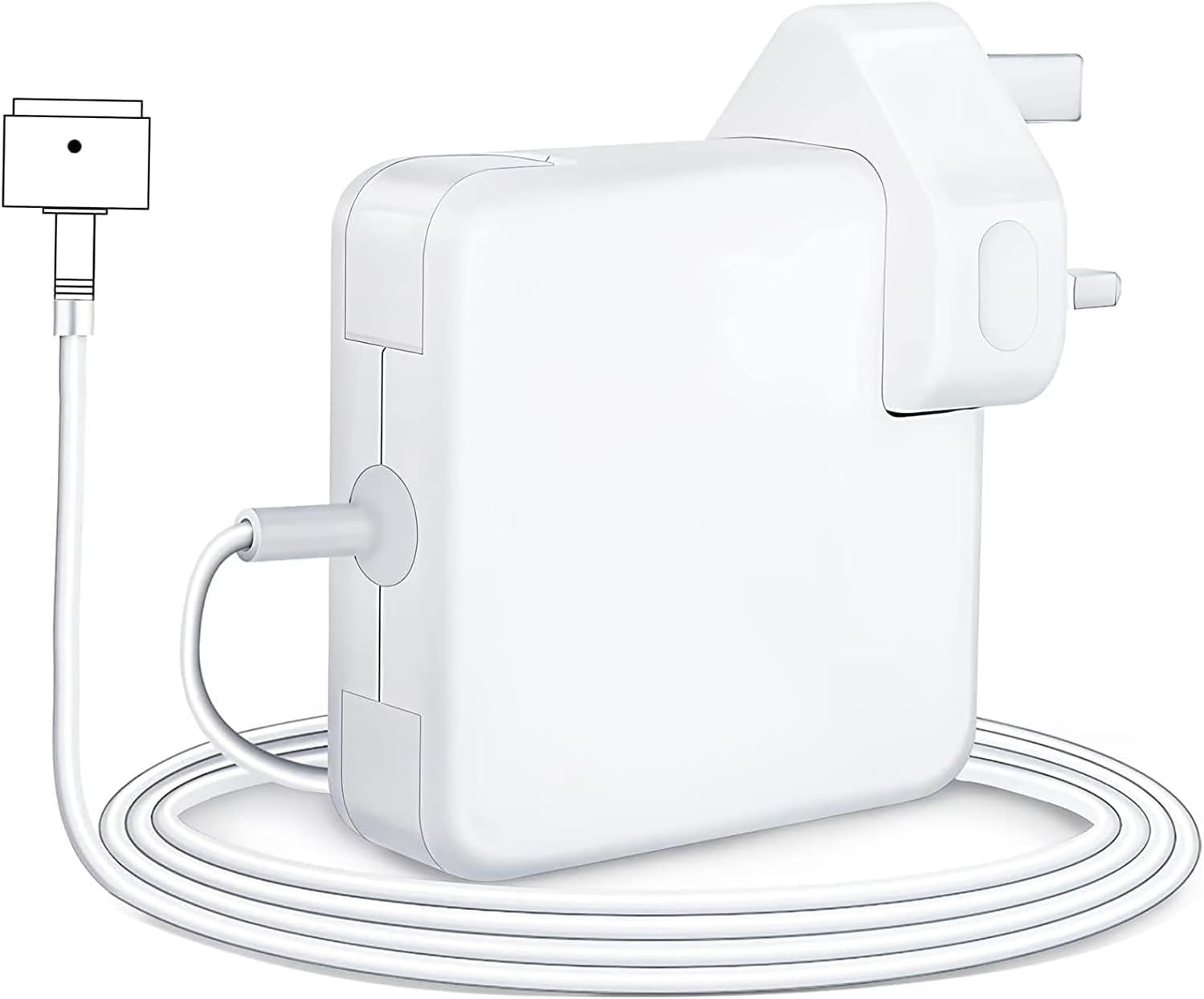 NTECH "60W Mag-safe-2 T-Tip Charger - Fast Power Adapter for MacBooks - Compatible with MacBook Pro/Air (2012-2015) - Convenient and Safe Charging Solution 16.5V