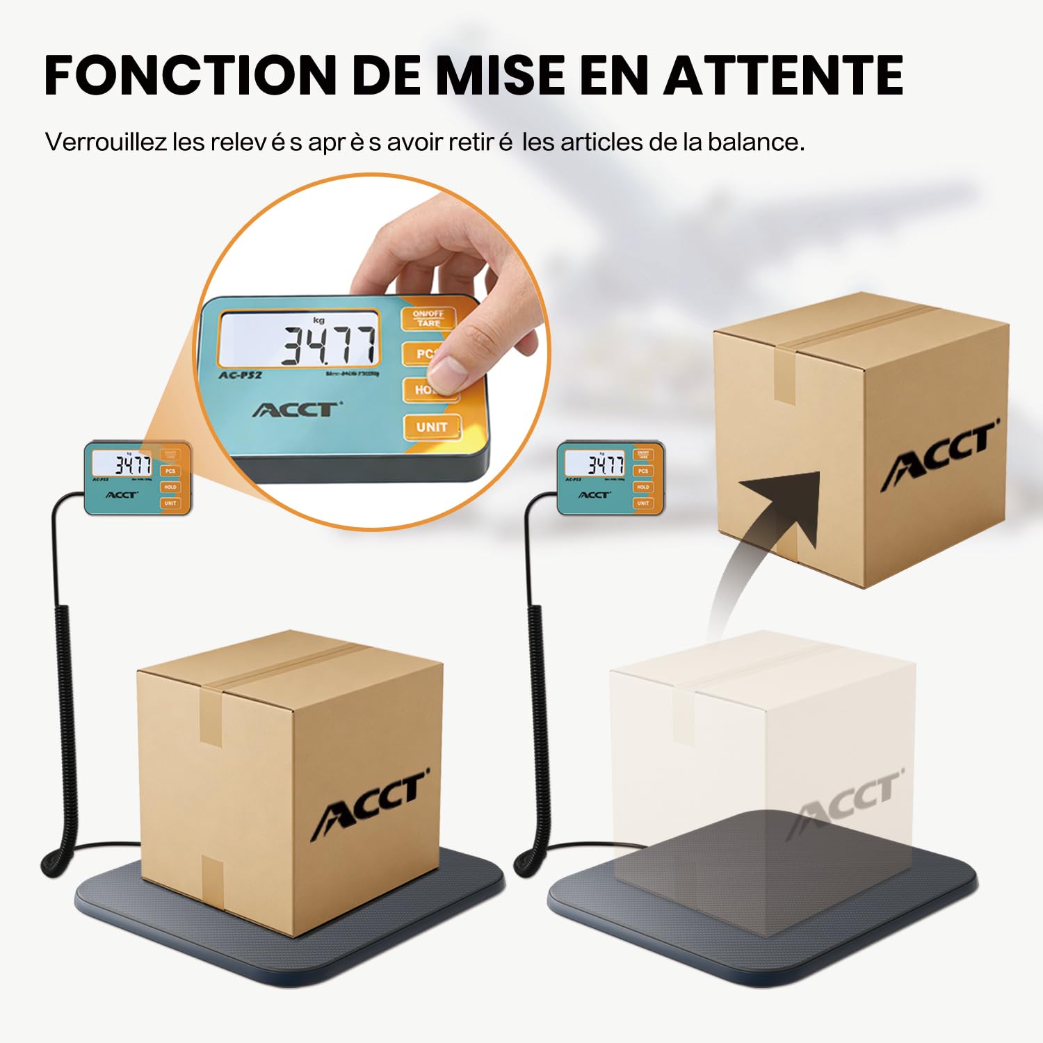 Balance postale numérique 200 kg pour colis courrier entrepôts