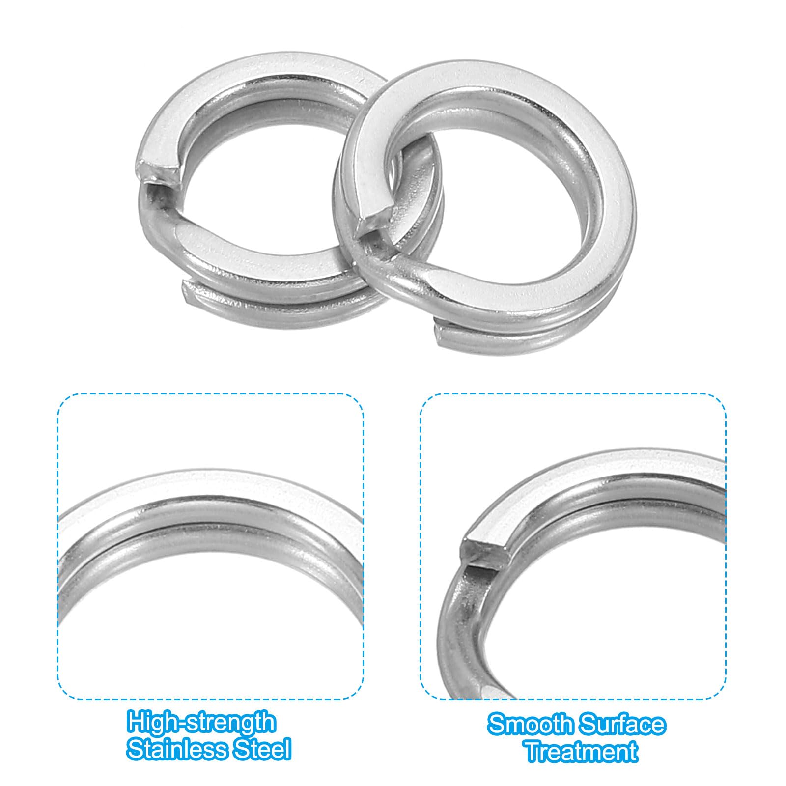 PATIKIL Fishing Split Rings 222LB - Image 4