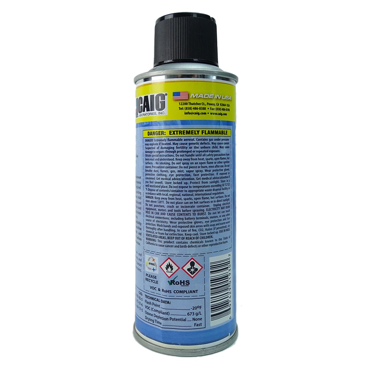 Caig DeoxIT DDW-V611 Kontaktreiniger Spray für elektronische Geräte und Teile