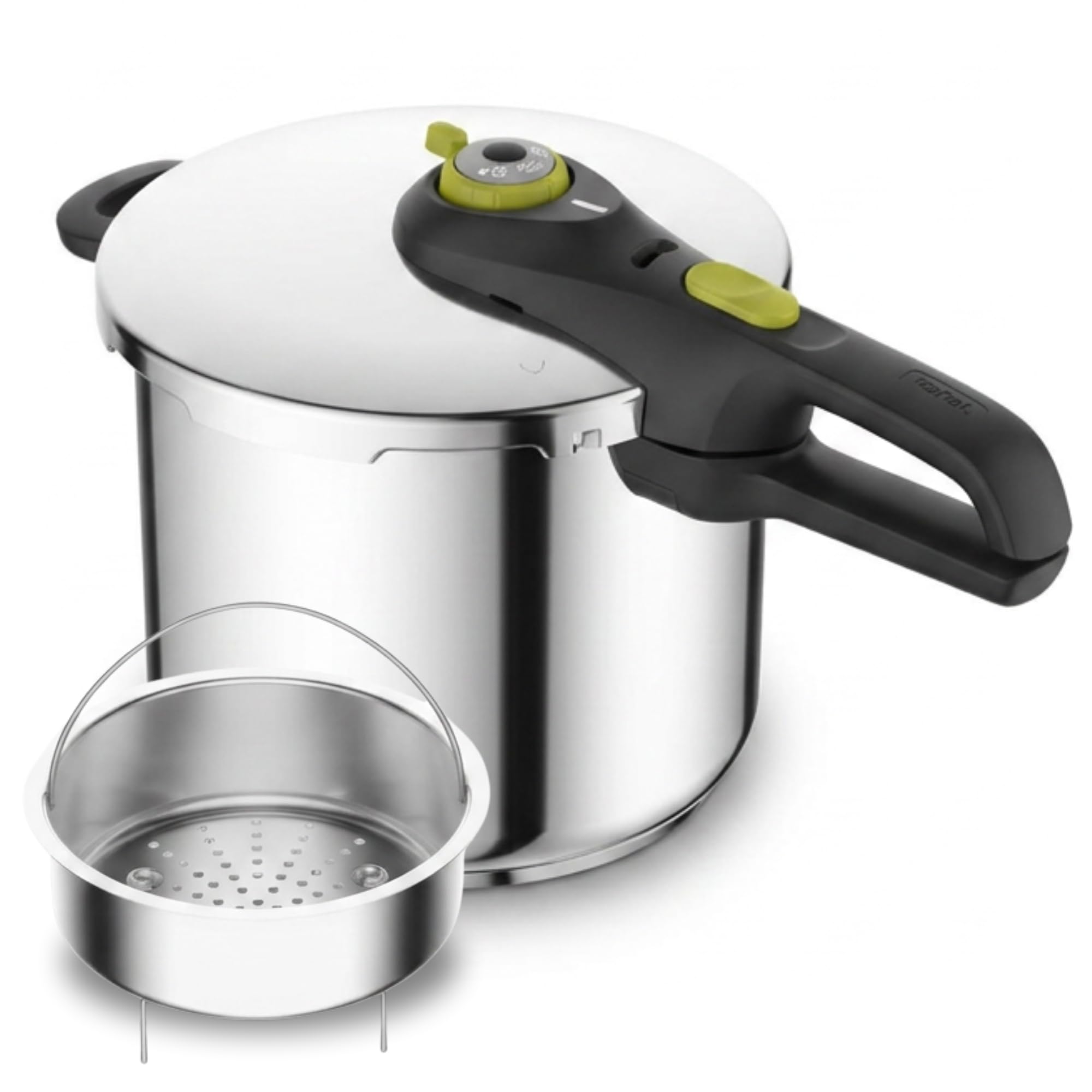 Tefal Secure 5 Neo Pressure Cooker 8L | Stainless steel, Fast and optimal results, 2 Programs, Compact design, Dishwasher safe