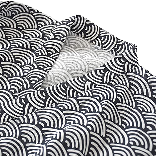 ZooBoo Japanese Kimono Nightgown Bathrobe - Cotton Spring Summer Robe Lightweight Thin Sleepwear for Men3