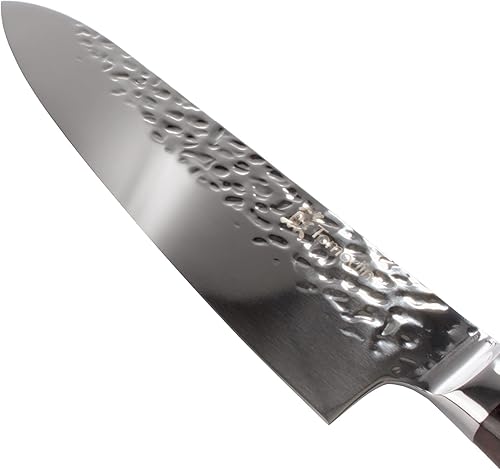 Miniatura 42 de BambooMN Cuchilla china - 8.5" hoja lisa mango plateado - 1 cuchillo Cuchilla lisa mango plateado