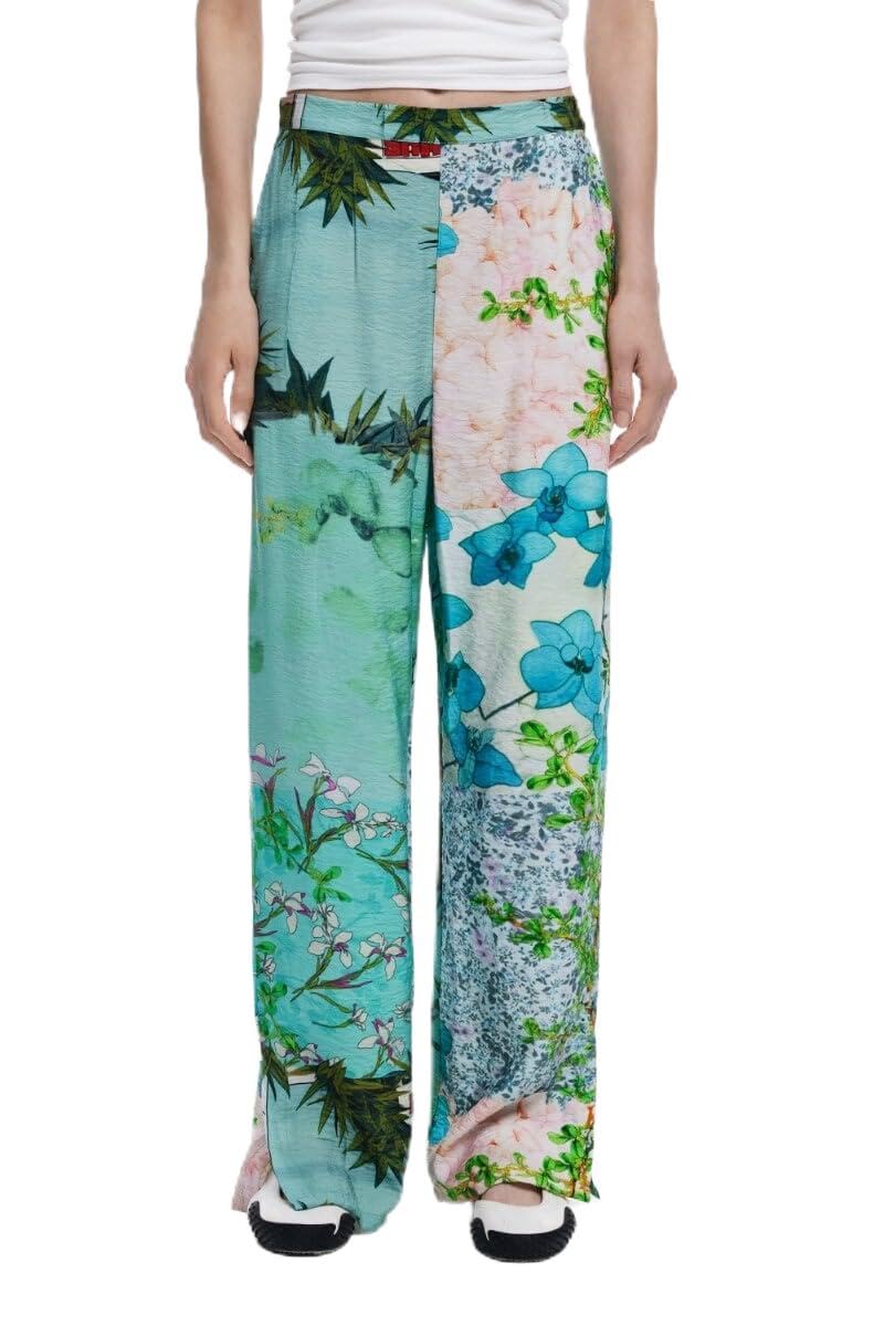 Pant_SILKA, 4001 Green Water, M