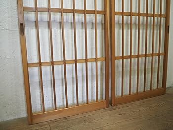 Amazon.co.jp: タK0872【H185,5cm×W78,5cm】×2枚格子デザインの