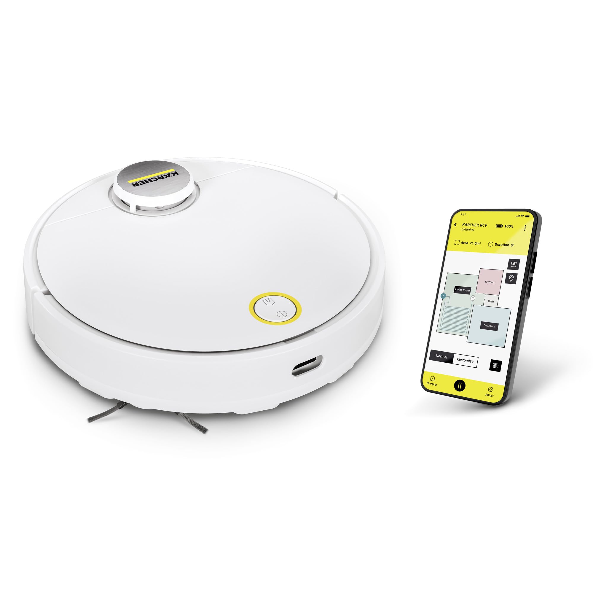 Proscenic Q8 Robot Aspirapolvere Lavapavimenti con Mappatura, Robot