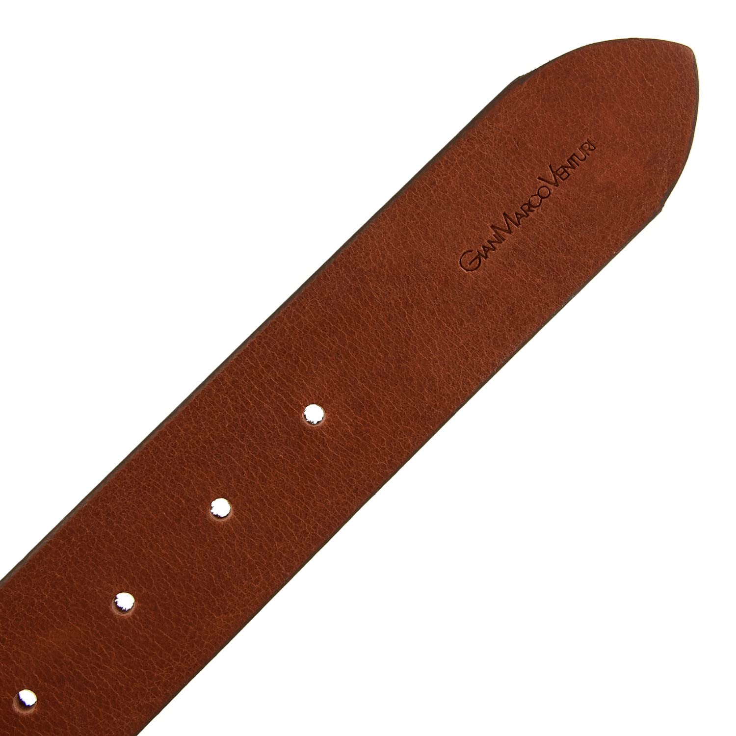 GianMarcoVenturi Cintura Uomo In Vero Cuoio, Made In Italy, Accorciabile
