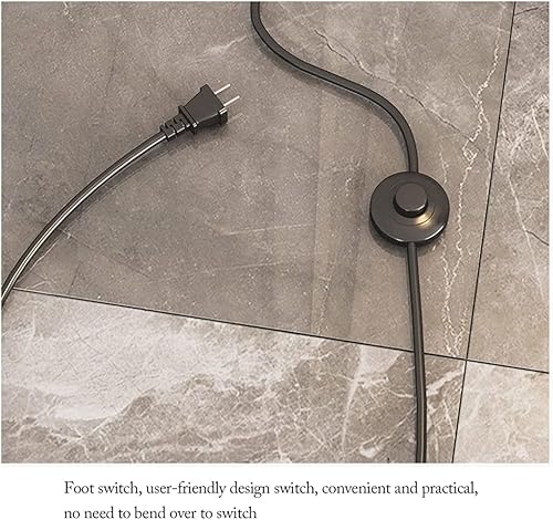 Miniatura 5 de PAASHE Lámparas de pie con puerto USB recargable, lámpara de pie ajustable para dormitorio, hogar, iluminación alta, base de mármol, diseño de moda