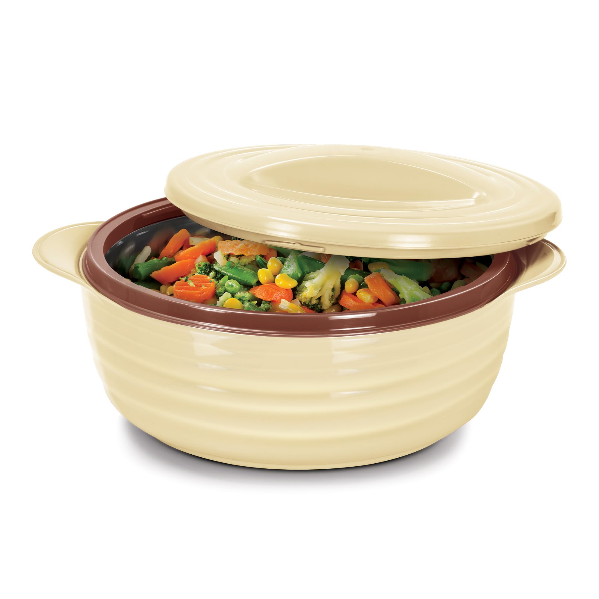 MILTON Aspire 1500 Serving Casserole, Double Walled Inner Stainless Steel, PU Insulated Kitchen Hot Pot, Keeps Food hot & Fresh for Roti, Biryani, 1180 ml, Beige (B0CQTLNRC6) Amazon Price History, Amazon Price Tracker