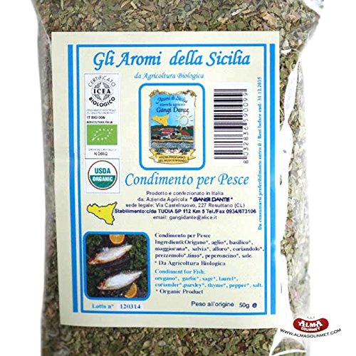 Sicilian Organic Condiment for Fish 50 Gram (1.76 Ounce)