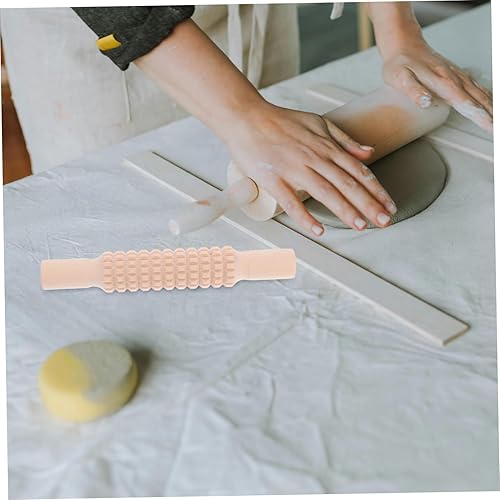 Miniatura 7 de Exceart Fondant Rolling Stick Rodillo de arcilla Rodillo de arcilla Rodillo de arcilla de cerámica Rodillo de arcilla de madera Rodillo de arcilla