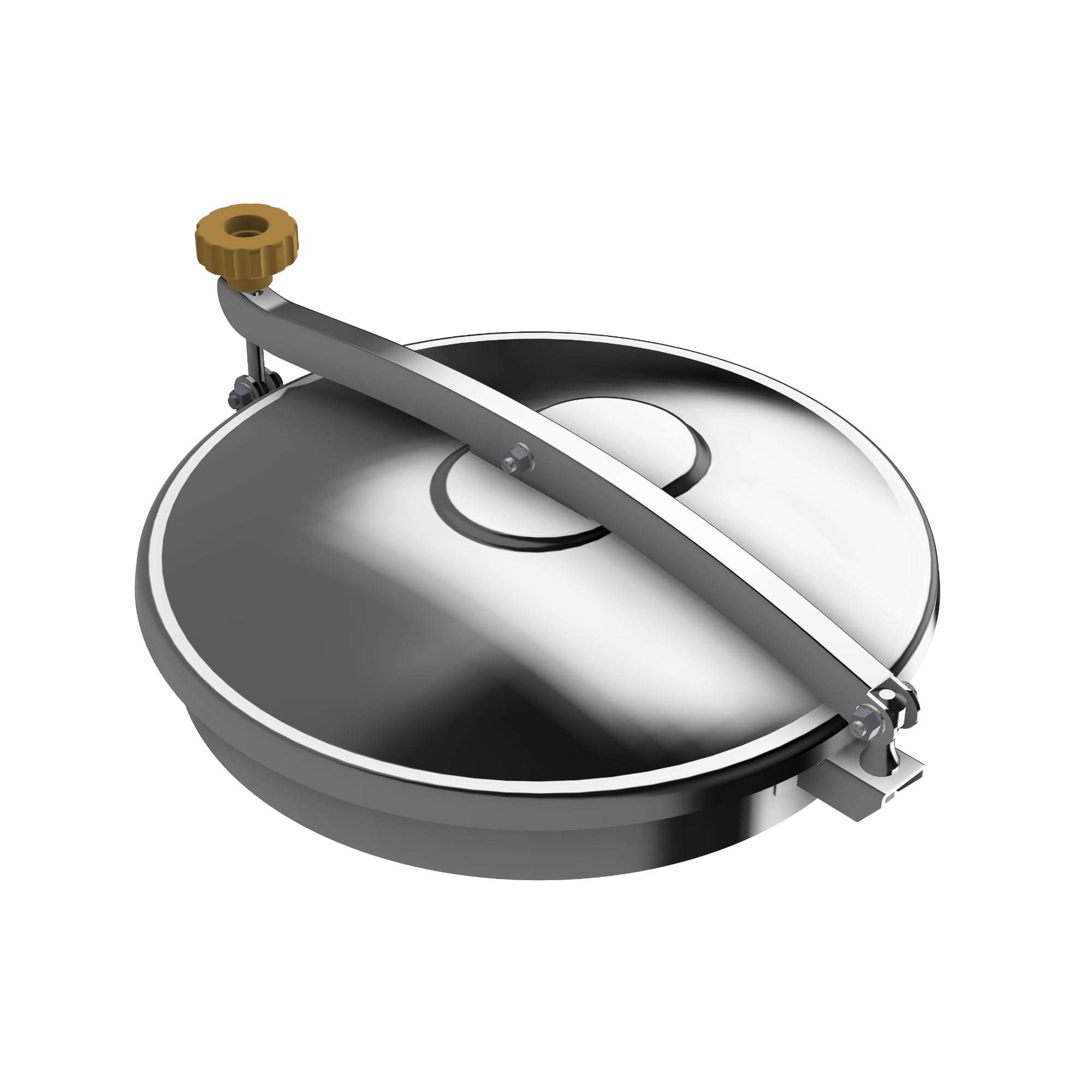 Trappe ronde DN400 inox acier inoxydable AISI 304L trou d'homme joint EPDM W1/A