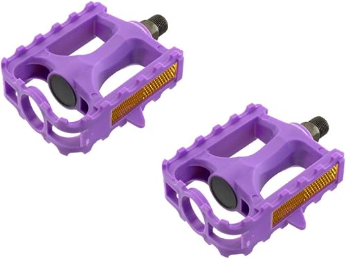 Miniatura 1 de Fenix Plastic 543 - Pedales de bicicleta MTB, varios tamaños y colores (morado, 916 pulgadas)