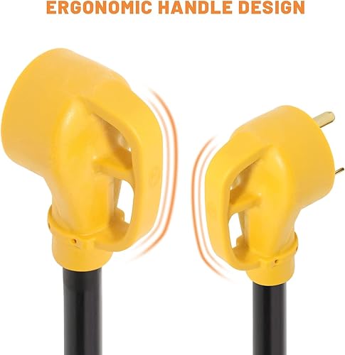 Miniatura 8 de MECMO 30 Amp to 20 Amp 110V RV Distribution Adapter NEMA TT-30P Male to 3X 5-15R/5-20R, 30 Amp to Triple 15 Amp / 20 Amp 3-Prong to Multiple