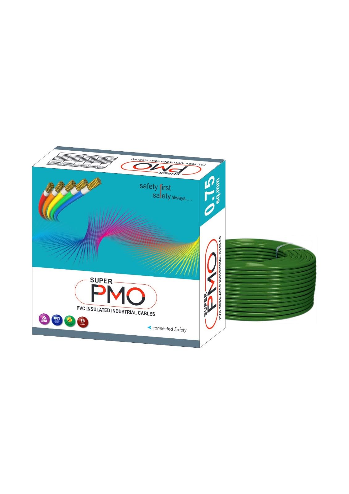 SUPER PMO DOP Insulated Copper Wire Single Core Flexible House Cable for Domestic & Industrial Connections Electric Wire (90 Meters) (0.75 SQ MM, GREEN) (B0DB8HJDR3) Amazon Price History, Amazon Price Tracker