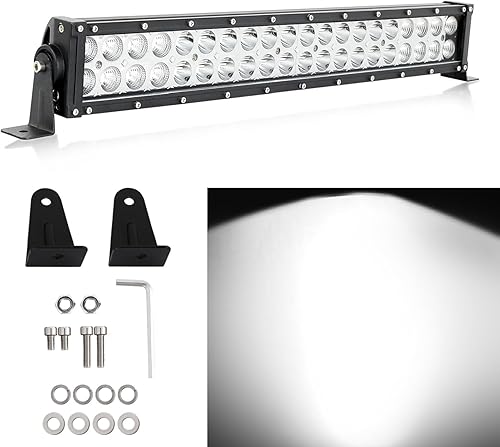 Miniatura 1 de LMGAO Barra de luz LED de 22 pulgadas, 120 W, 12000 Lm, combinación de luces todoterreno de alta intensidad, luces de trabajo, barras de luz