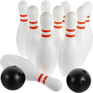 Toddmomy 12 Pçs Jogo De Boliche Ao Ar Livre Para Crianças Boliche Ao Ar Livre Boliche Para Crianças Brinquedo De Boliche Ao Ar Livre Grande Bola De Brinquedo Para Crianças Conjunto De