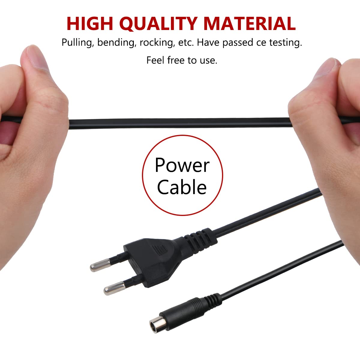 Caricatore Monopattino Elettrico, 42V 2A Adattatore di Alimentazione Caricabatteria Universale con connettore RCA (8 mm), Caricabatteria per Batteria al Litio da 36 V per Xiaomi