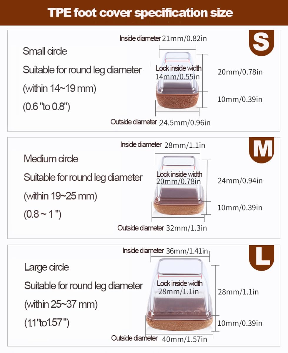 16 protectores cuadrados para patas de silla, almohadillas de fieltro para piel, protectores de suelo para madera, prevención de arañazos, color blanco, tamaño pequeño, fundas antideslizantes para