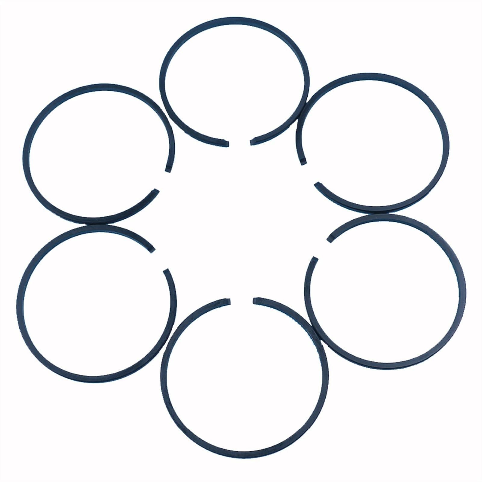 QIPOL CG22 Piston Ring 31mm, For Hitachi Koki CG22EAB EAD EAS 21CC Pole Trimmer Saw Cylinder Segment Handle Brushcutter Piston Rings Set (Color : 6 PCS)