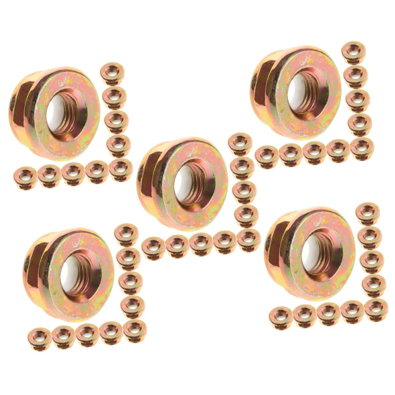 BESPORTBLE 50piezas Tuerca para Cuchilla De Cortacésped Accesorios De Repuesto para Desbrozadora Diseño De Rosca Inversa para Mejor Sujeción Compatible Máquinas De Jardinería