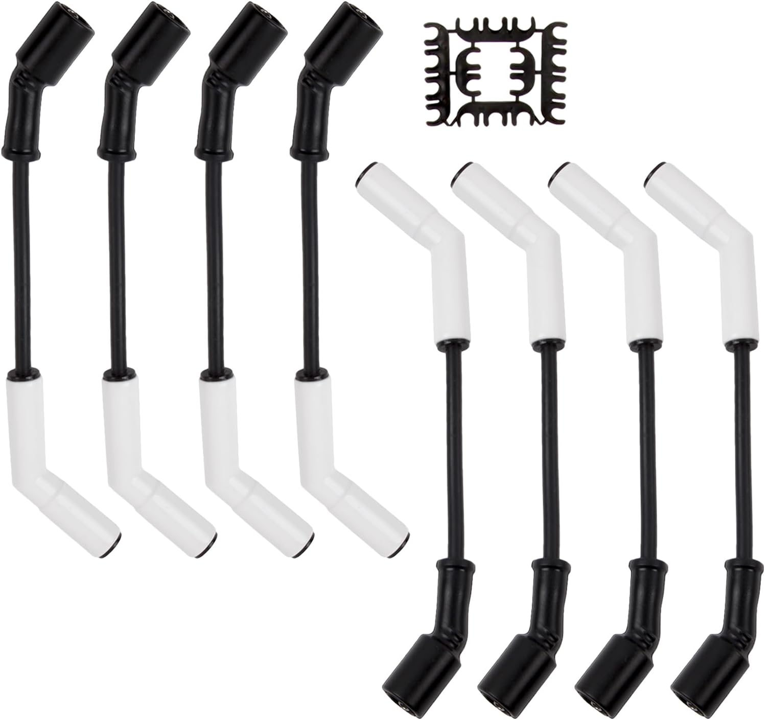 9070C Spark Plug Wire Extreme 9000, White Ceramic Boot Compatible with LS3 LS4 LS7 Engines