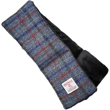 Harris Tweed Tartan Wool Neck Warmer for Women and Men, Handmade Soft Scarf with Plush Lining, Warm Winter Gift